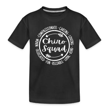 Chiro Squad Chiropraktik Assistent Chiropraktiker - Kinder Premium Bio T-Shirt - Schwarz - Vorne