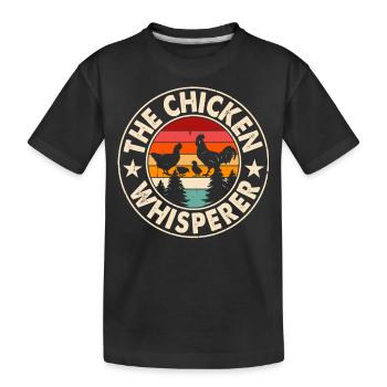 Chickens Chicken - Kids' Premium Organic T-Shirt - black - Front