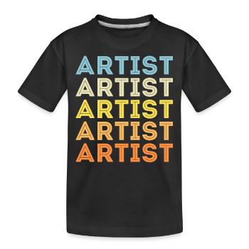 Artiste - T-shirt bio Premium Enfant - noir - Devant