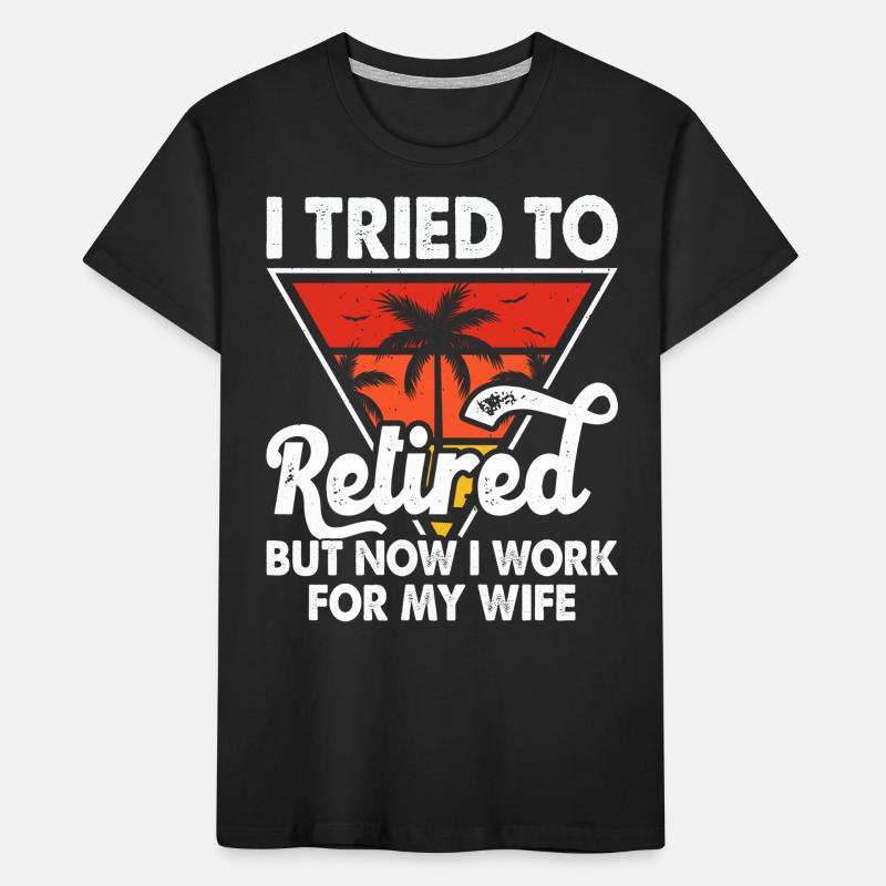 Rentner Ehefrau Kinder Premium Bio T-Shirt