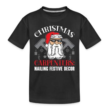 Dashing Through The Toothpaste Zahnmedizinische We - Kids' Premium Organic T-Shirt - black - Front