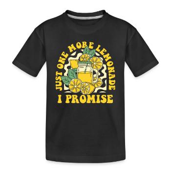Juste une limonade de plus je promets Limonade - T-shirt bio Premium Enfant - noir - Devant