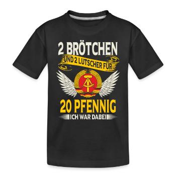 Ostblock Heimat DDR Ostdeutschland - Kinder Premium Bio T-Shirt - Schwarz - Vorne
