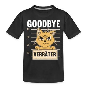 Abschiedsgeschenk Kollege Jobwechsel - Kinder Premium Bio T-Shirt - Schwarz - Vorne