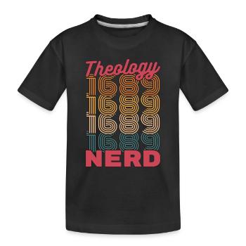 Théologie Nerd 1689 Théologien Philosophie Religieux - T-shirt bio Premium Enfant - noir - Devant