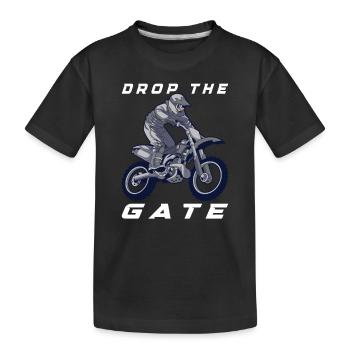 Dirt Bike Dirt Bike Riding Motocross Dirt Biking - Kids' Premium Organic T-Shirt - black - Front