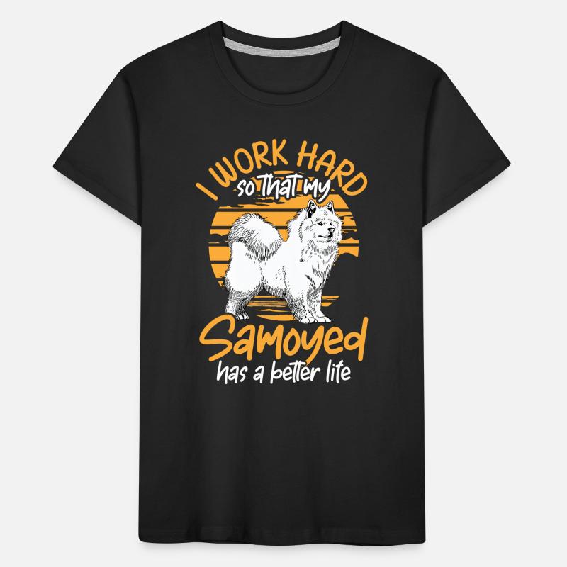 Work for my Samoyed Samoyed Spitz Kids' Premium Organic T-Shirt