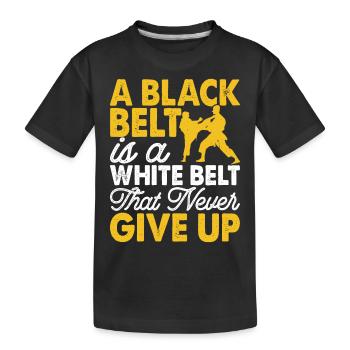 Karate - Kinder Premium Bio T-Shirt - Schwarz - Vorne