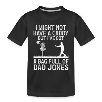 Disc Golf Player Disc Golfer Frisbee Player Par Pu - Kinder Premium Bio T-Shirt - Schwarz - Vorne