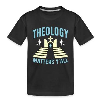 La théologie compte pour tous Théologien religieux biblique - T-shirt bio Premium Enfant - noir - Devant