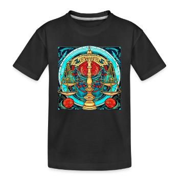 Adoptez votre identité Balance : Zodiaque Balance - T-shirt bio Premium Enfant - noir - Devant