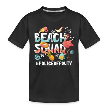 Police Vacation Beach Group - Kids' Premium Organic T-Shirt - black - Front