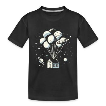 Galactic Home - Kids' Premium Organic T-Shirt - black - Front