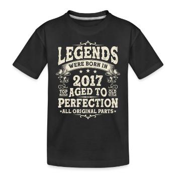 Legendary 2017 Birthday Surprise - Kids' Premium Organic T-Shirt - black - Front