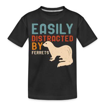 Furet - T-shirt bio Premium Enfant - noir - Devant