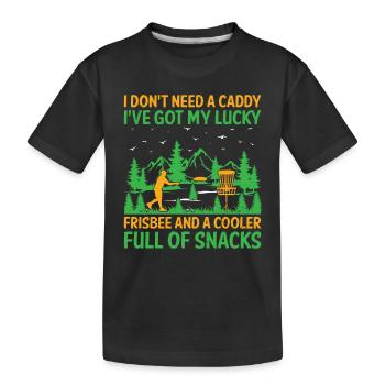 Disc Golf Player Disc Golfer Frisbee Player Par Pu - Kinder Premium Bio T-Shirt - Schwarz - Vorne