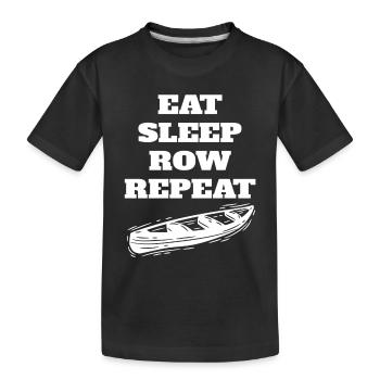 Rowing Rowing Team Rowing Rowing Club Rowing - Kids' Premium Organic T-Shirt - black - Front
