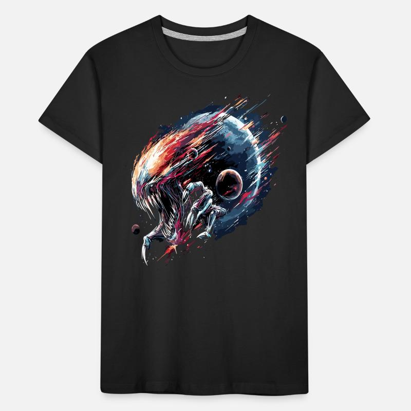 Alien Creature Planet Sci-Fi Kids' Premium Organic T-Shirt