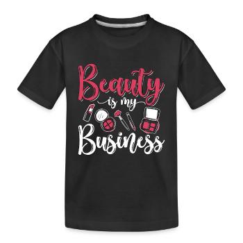 Cosmétologie La beauté est mon entreprise Services de beauté - T-shirt bio Premium Enfant - noir - Devant