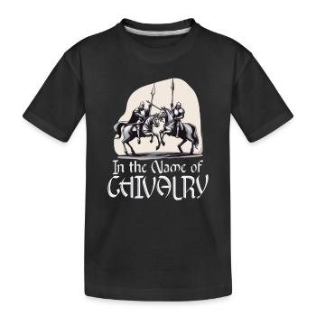 Chevalier Chevalier Armure Médiévale Renaissance - T-shirt bio Premium Enfant - noir - Devant