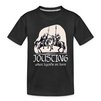 Armure médiévale de la Renaissance Knight Knight - T-shirt bio Premium Enfant - noir - Devant