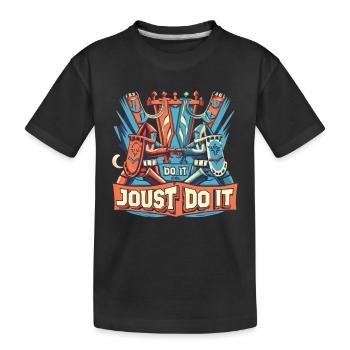 Armure médiévale de la Renaissance Knight Knight - T-shirt bio Premium Enfant - noir - Devant