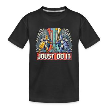 Chevalier Chevalier Armure Médiévale Renaissance - T-shirt bio Premium Enfant - noir - Devant