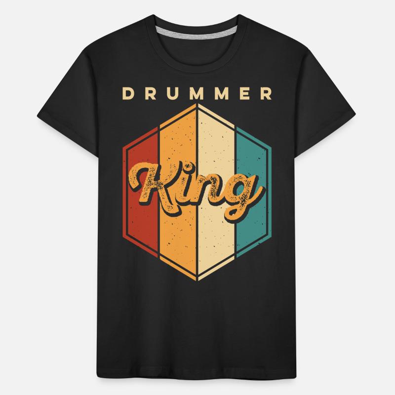 Batterie Batteur Batteur T-shirt bio Premium Enfant