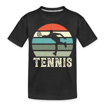 Tennis - T-shirt bio Premium Enfant - noir - Devant