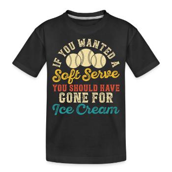 Tennis - Kinder Premium Bio T-Shirt - Schwarz - Vorne