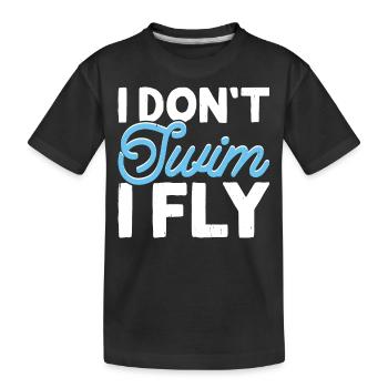 Nageurs - T-shirt bio Premium Enfant - noir - Devant