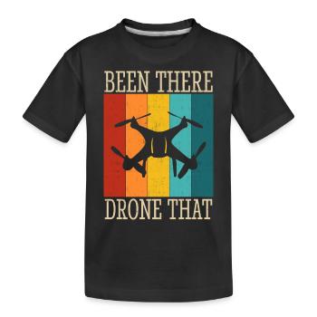 Drone - Kids' Premium Organic T-Shirt - black - Front
