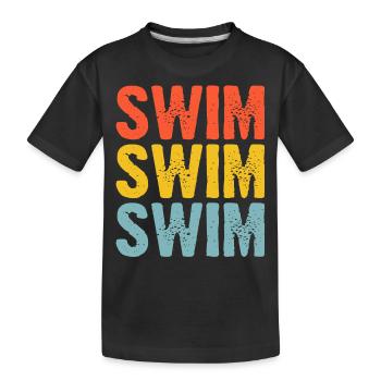 Nageurs - T-shirt bio Premium Enfant - noir - Devant