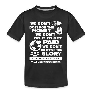 Social Worker Social Worker For The Life - Kids' Premium Organic T-Shirt - black - Front