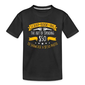 Scrap-Book-Ing L’art de dépenser des œuvres d’art artisanales - T-shirt bio Premium Enfant - noir - Devant