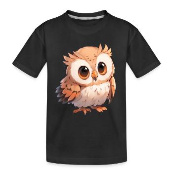 Hibou - T-shirt bio Premium Enfant - noir - Devant