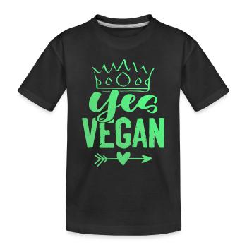 ja vegan - Kinder Premium Bio T-Shirt - Schwarz - Vorne