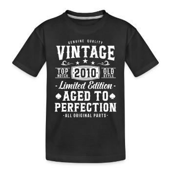 Nostalgia Gift 2010 - Kids' Premium Organic T-Shirt - black - Front