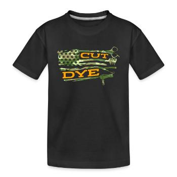 Hairstylist Cut Dye Hairdresser Haircutter Salon - Kids' Premium Organic T-Shirt - black - Front