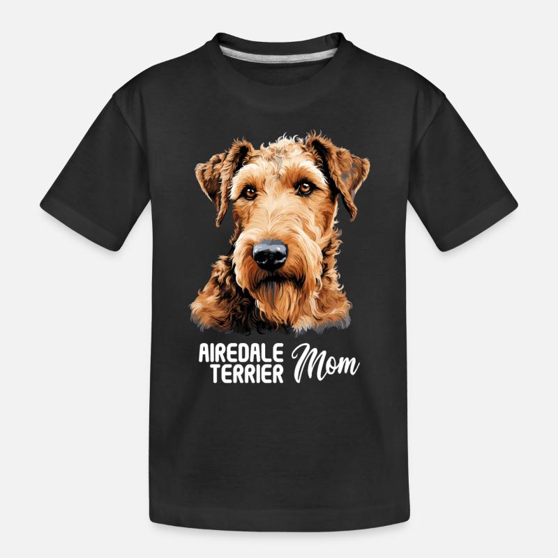 Chien Airedale Terrier - T-shirt bio Premium Enfant - noir
