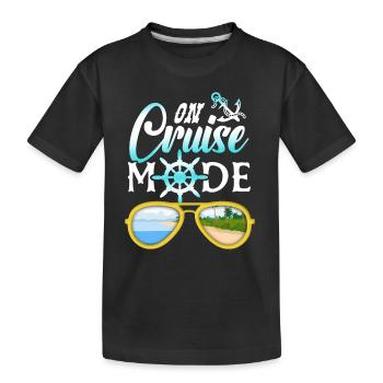 Cadeau de bateau de croisière - T-shirt bio Premium Enfant - noir - Devant