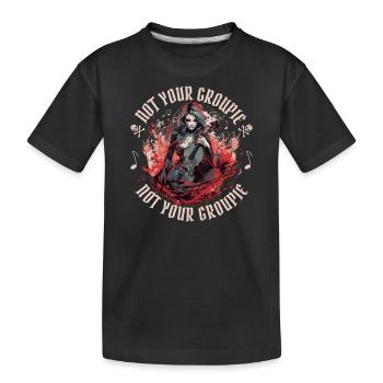 Violoncelliste Gothique Sorcellerie Drôle - T-shirt bio Premium Enfant - noir - Devant