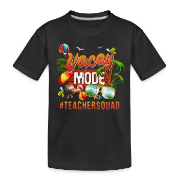 Groupe de vacances des enseignants #Teachersquad - T-shirt bio Premium Enfant - noir - Devant