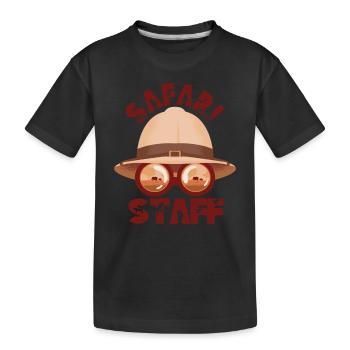 Safari Staff Zoo Keeper Thème - T-shirt bio Premium Enfant - noir - Devant