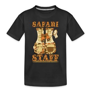 Safari Staff Zoo Keeper Thème - T-shirt bio Premium Enfant - noir - Devant