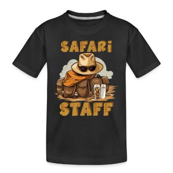 Safari Staff Zoo Keeper Thème - T-shirt bio Premium Enfant - noir - Devant