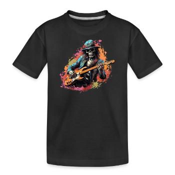 Guitaristes, Guitare acoustique, Musique country - T-shirt bio Premium Enfant - noir - Devant