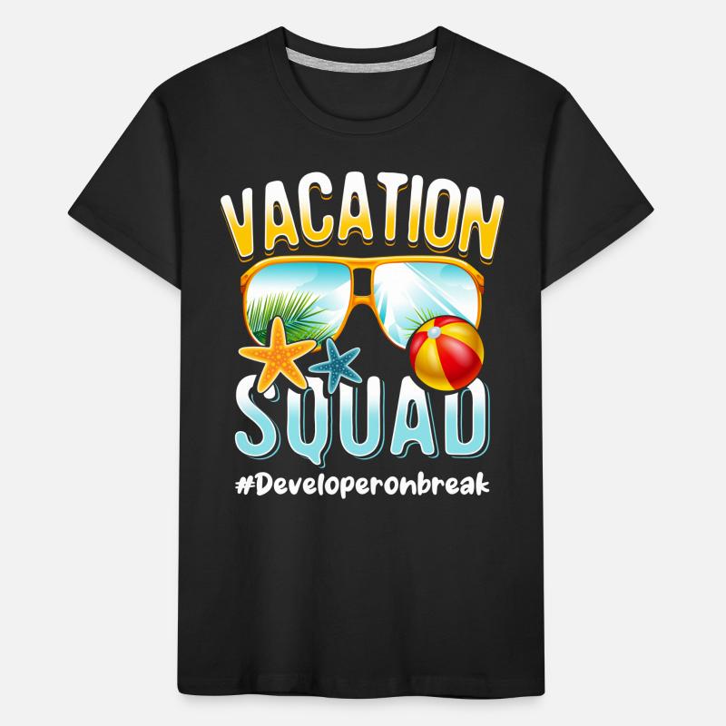 Developer Vacation Squad #Developeronbreak T-shirt bio Premium Enfant
