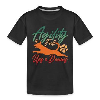 Service Dog Trainer Agility Is Full Of Service Dog - Kinder Premium Bio T-Shirt - Schwarz - Vorne