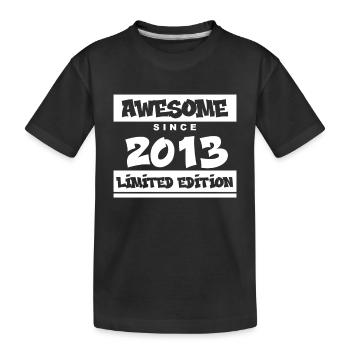 2013 - Jahrgang 2013 - Fantastisch seit 2013 - Kinder Premium Bio T-Shirt - Schwarz - Vorne